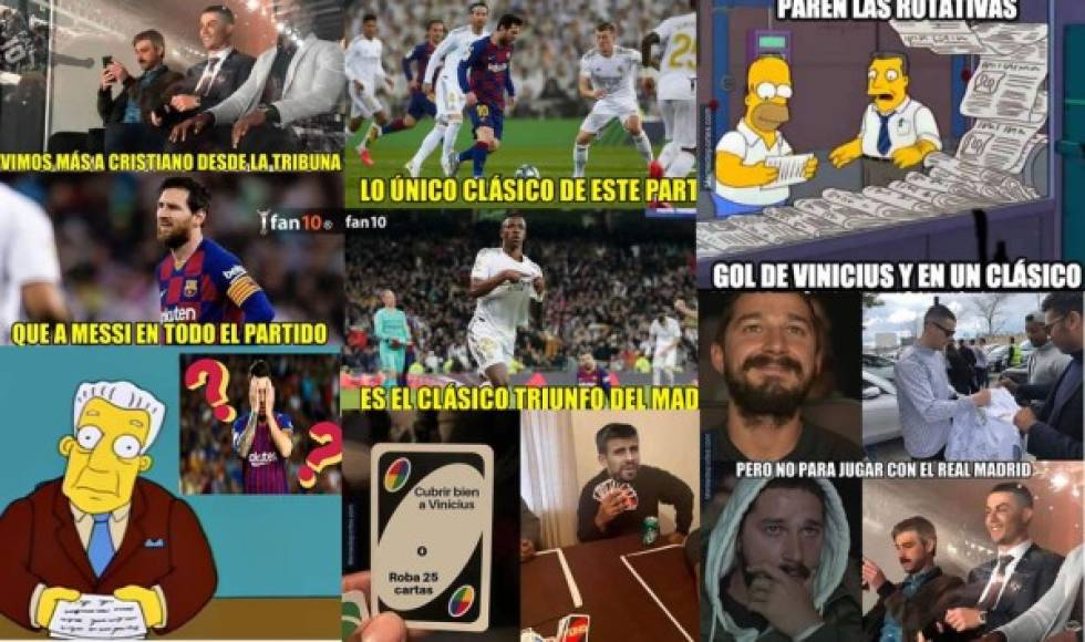 Los divertidos memes que dejó la victoria del Real Madrid (2-0) contra el Barcelona en el clásico en el estadio Santiago Bernabéu. Messi, víctima de las burlas.