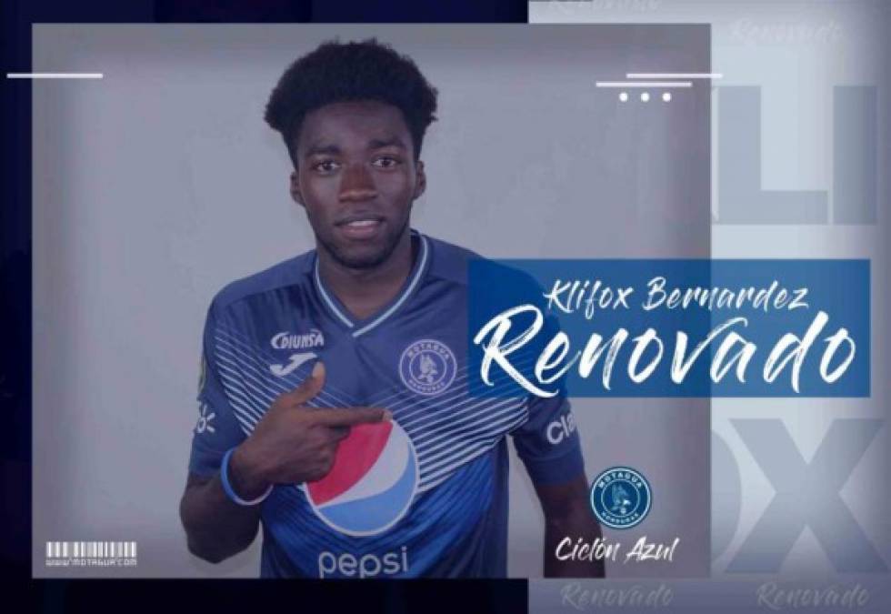 Klifox Bernárdez: El lateral izquierdo fue renovado por Motagua, pero los azules buscarán cederlo a otro club de cara a la próxima campaña.<br/>