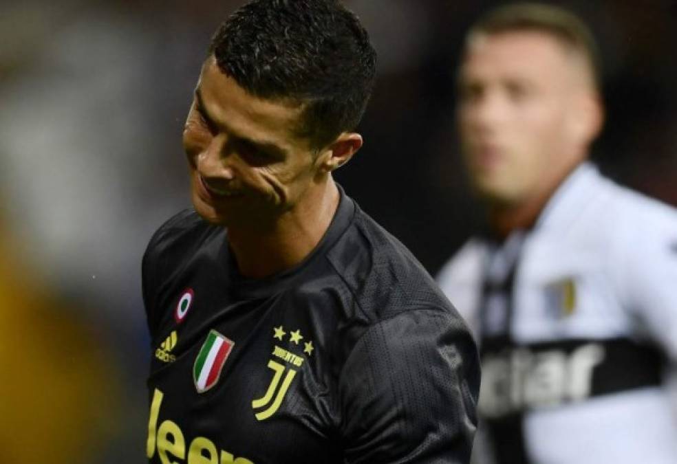 El máximo goleador en la historia del Real Madrid, su anterior equipo, no pudo anotar en el partido en el que el campeón italiano venció con marcador de 1-2 al Parma.