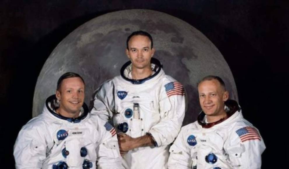 10. SIN SEGURO DE VIDA<br/>Con semejante misión por delante, los astronautas Neil Armstrong (izq.), Michael Collins (cen.) y Edwin Aldrin, no pudieron permitirse contratar un seguro se vida. En un intento de ayudar a sus familias si algo llegaba a pasarles, se dedicaron a firmar cientos de autógrafos, los que dejaron en manos de una persona de confianza para que fuesen vendidos o subastados a fin de recaudar dinero.