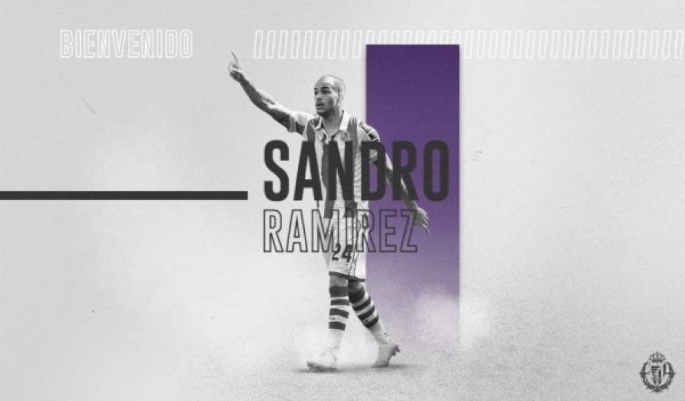 El Valladolid ha logrado obtener la cesión del delantero español Sandro Ramírez, procedente del Everton de Inglaterra. El atacante, de 23 años, se formó en la cantera de la UD Las Palmas y del FC Barcelona.