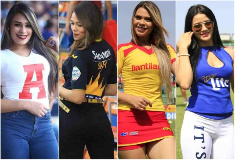 Bellas chicas se hicieron presente a los diferentes estadios en esta jornada 3 de la Liga Nacional de Honduras.