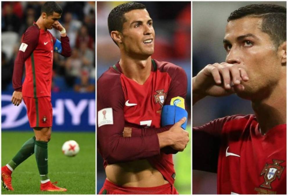 Portugal y Cristiano Ronaldo le han dicho adiós a la Copa Confederaciones al ser derrotados 3-0 a manos de Chile en la semi de la competición. Mira las mejores imágenes de la reacción del artillero tras el fracaso.