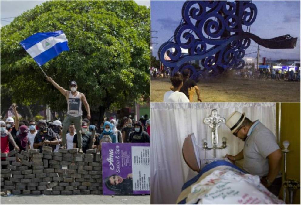 La violencia suscitada durante la ola de protestas en las principales ciudades de Nicaragua ha dejado ya unos 24 muertos, mientras el país sigue en el caos tras el anuncio de una reforma de la seguridad social impuestas por el Gobierno de Daniel Ortega y rechazada por la gran mayoría de la población.