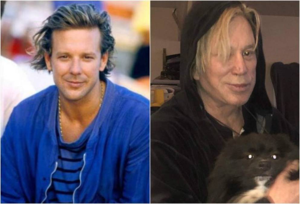 Mickey Rourke, considerado el galán y seductor hollywoodense de la década de los 80, se desfiguró el rostro por completo de tanta cirugía.