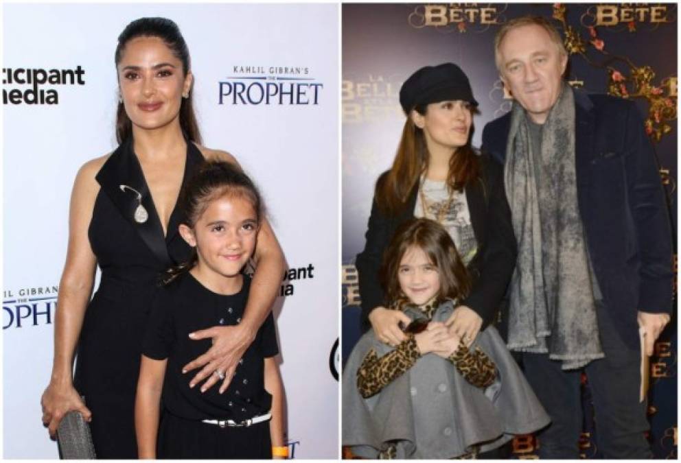 La hija de Salma Hayek, Valentina Paloma, nació cuando la actriz mexicana tenía 41 años de edad, en 2007. <br/><br/>Salma declaró antes de que naciera su hija que siempre fue su deseo ser mamá: 'La maternidad no es para todo el mundo. Sí para mí, pero no hay razón para que una mujer se sienta comprometida a tener un hijo'.<br/><br/>Valentina es la única hija de Salma Hayek, a quien procreó junto a su esposo, el empresario francés Francois Henri Pinault, que ya tiene más hijos.