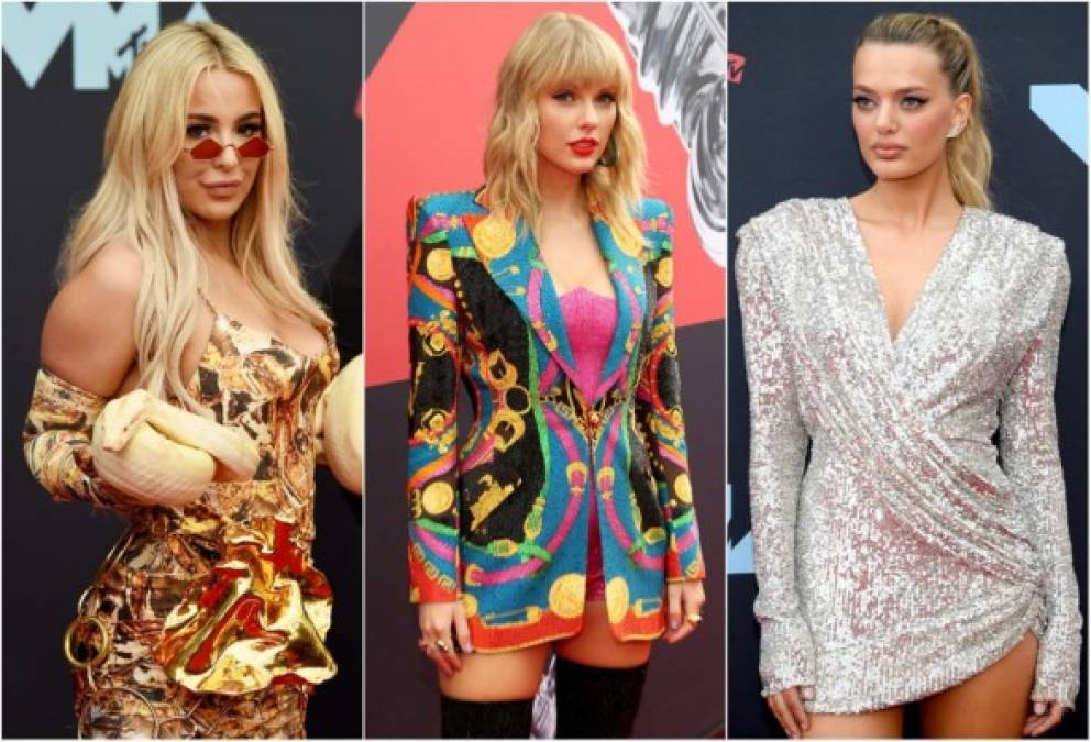 Varias celebridades desfilaron mostrando sus mejores looks en la alfombra roja de la 36ª edición de los MTV Video Music Awards que se celebra esta noche en Nueva Jersey.