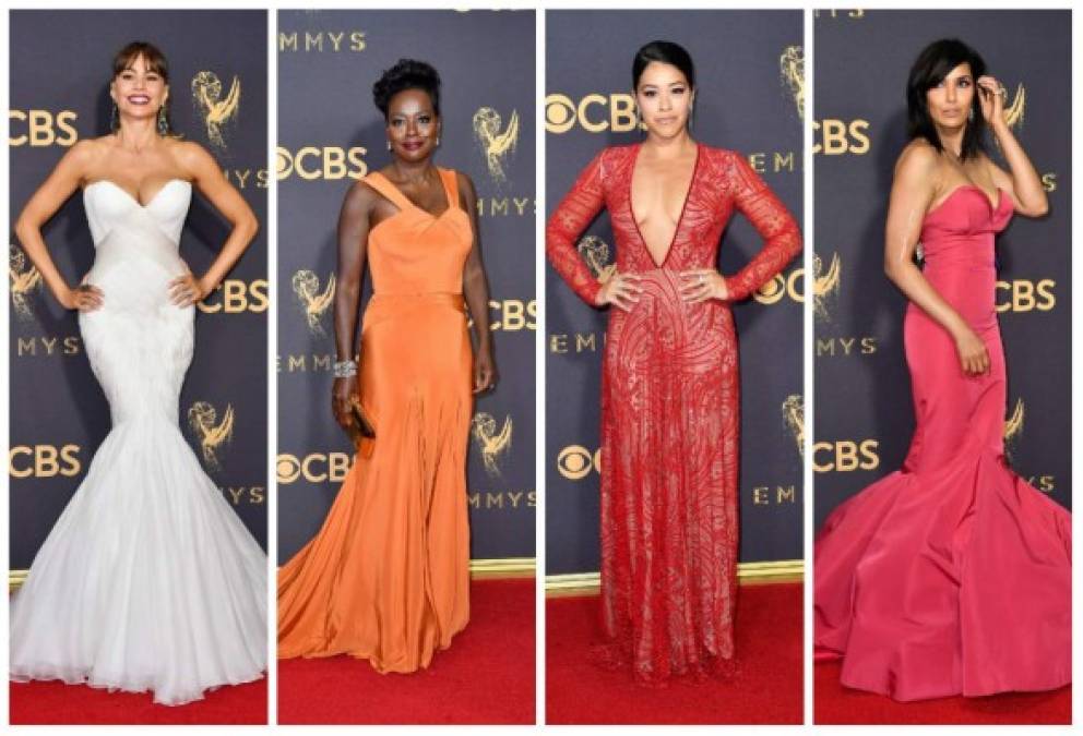 Las reconocidas estrellas de la televisión estadounidense, entre ellas Sofía Vergara y Viola Davis, posaron en la alfombra roja de los Emmy Awards, que están celebrando su 69° edición de los Emmy. <br/><br/>Los escotes y la elegancia se combinaron para dar belleza a la ceremonia.