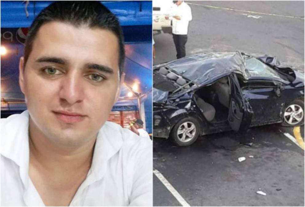 El joven Javier Eduardo Villeda Rosa perdió la vida este día en un accidente de tránsito en un bulevar de San Pedro Sula.