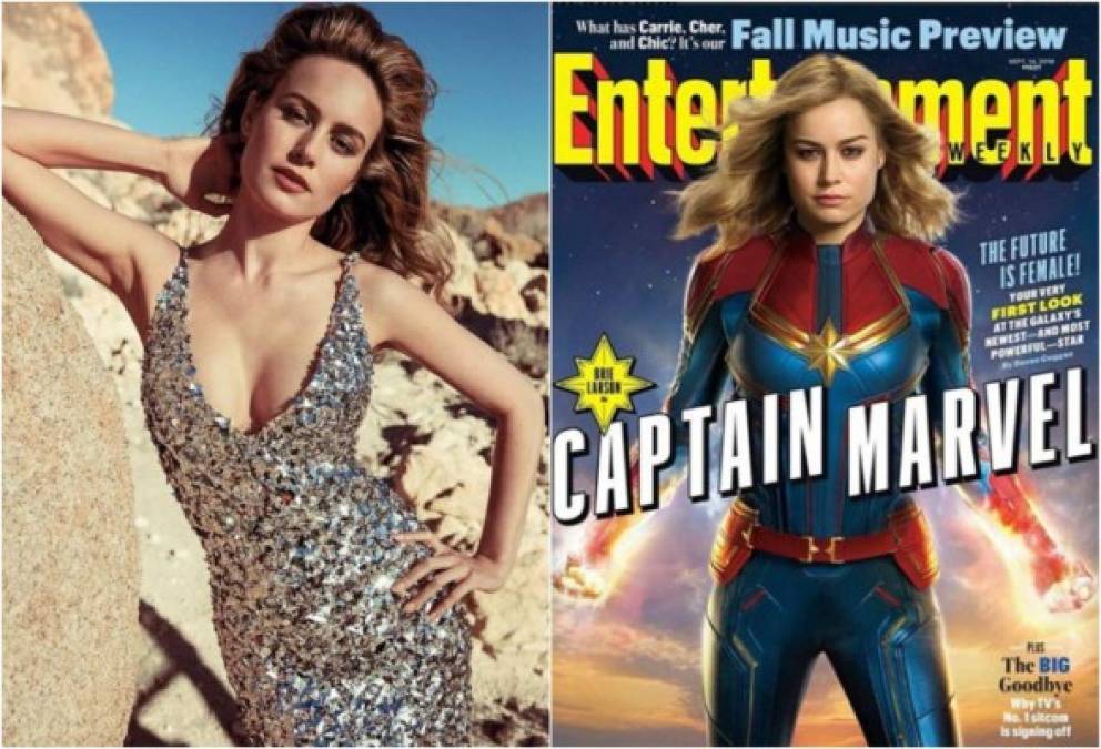 Brie Larson desató furor a nivel mundial en las redes sociales al dejarse ver con el traje de la 'Capitana Marvel'.