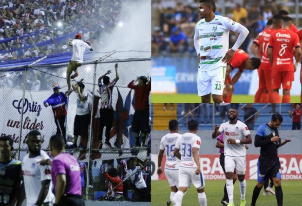 Mira las imágenes más curiosas de los duelos Olimpia vs Real de Minas y Platense vs Motagua.