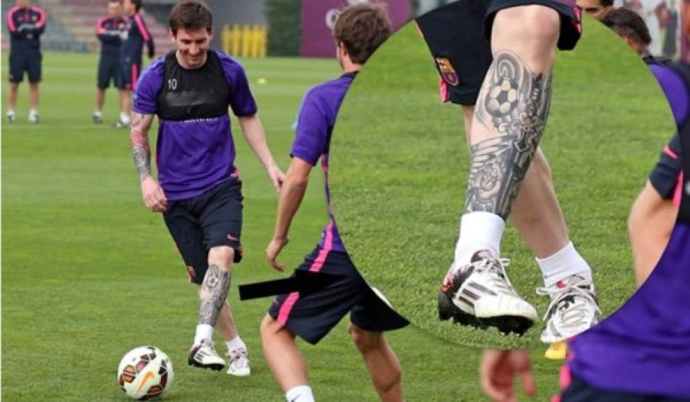 El delantero argentino del FC Barcelona, Lionel Messi, ha comenzado a tomarle gusto a los tatuajes. Conoce todos los que tiene la 'Pulga' en su cuerpo.
