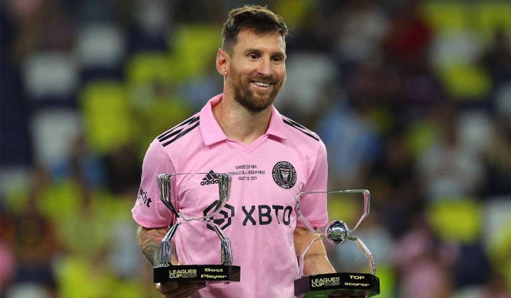 Además del título de la Leagues Cup 2023, Messi fue premiado como el máximo goleador del torneo y el jugador más valioso de dicha competencia. 