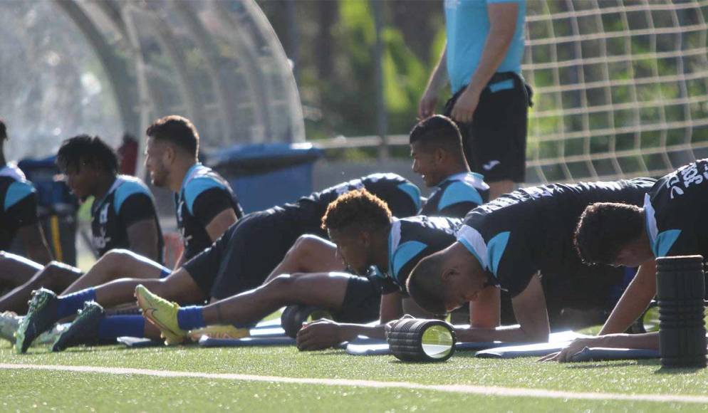 La selección de Honduras realizó el entrenamiento en Siguatepeque. 