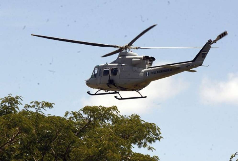 Los hermanos Valle fueron trasladados desde Copán hacia Tegucigalpa en dos helicópteros.