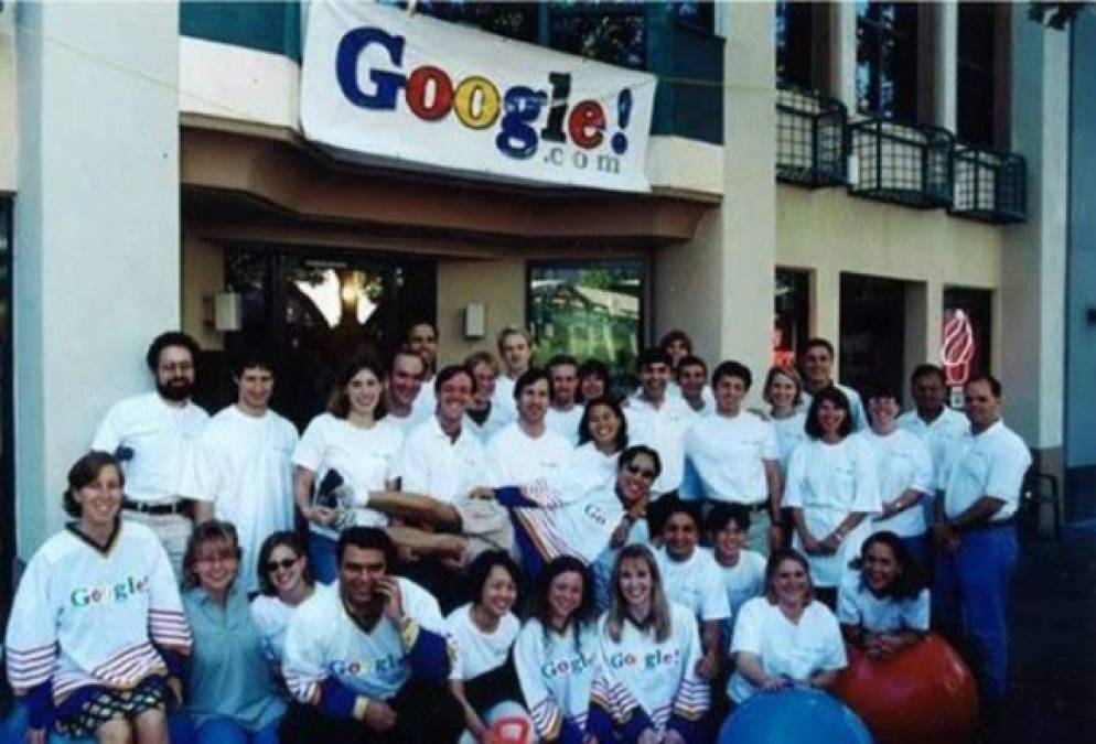 El primer equipo de Google en 1999. <br/>