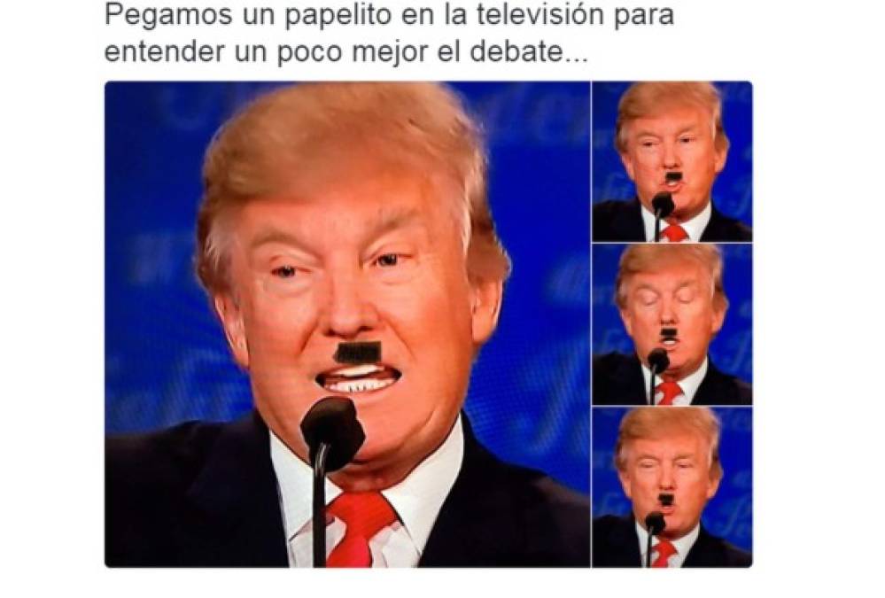 Así ven a Trump algunos usuarios en las redes sociales.