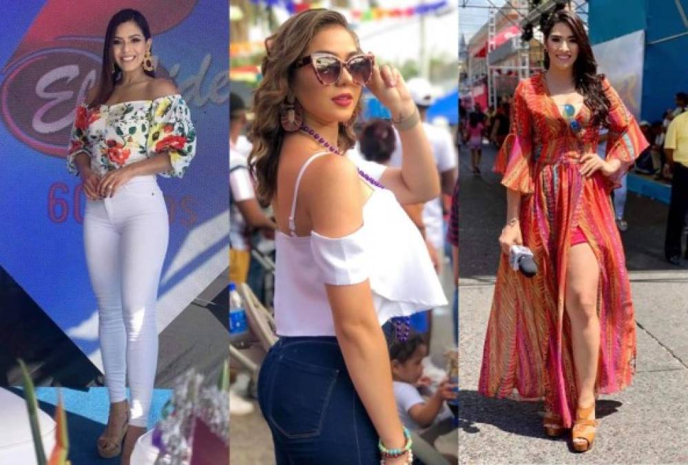 Las guapas presentadoras de la televisión nacional no pudieron faltar en el carnaval de La Ceiba, su belleza completó la alegría de la feria más importante de Honduras. ¿Cuál es tu preferida?