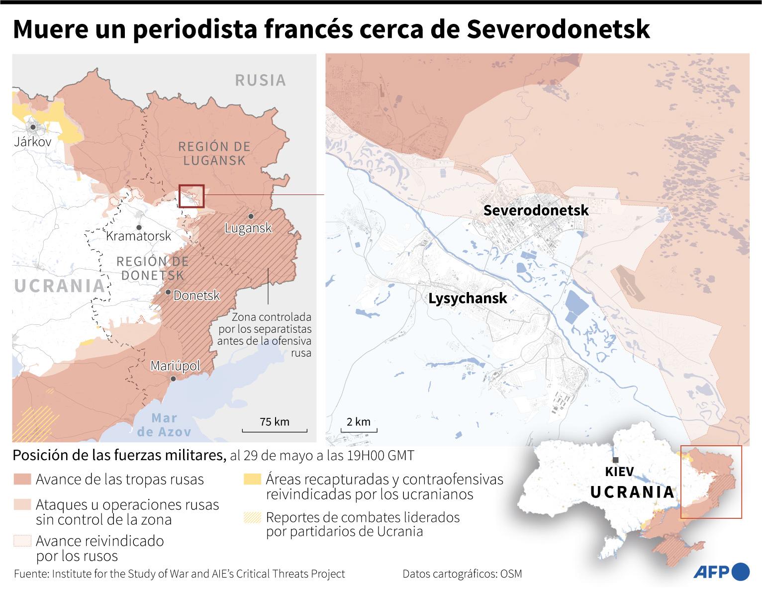Ucrania se resiste a entregar Severodonetsk pese a avance de las tropas rusas