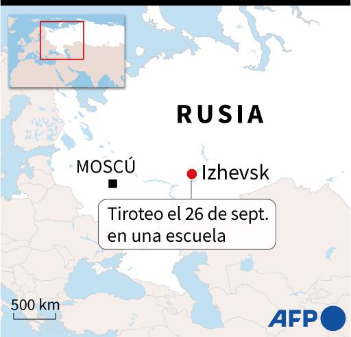 Tiroteo en una escuela en Rusia deja 15 muertos, entre ellos once niños