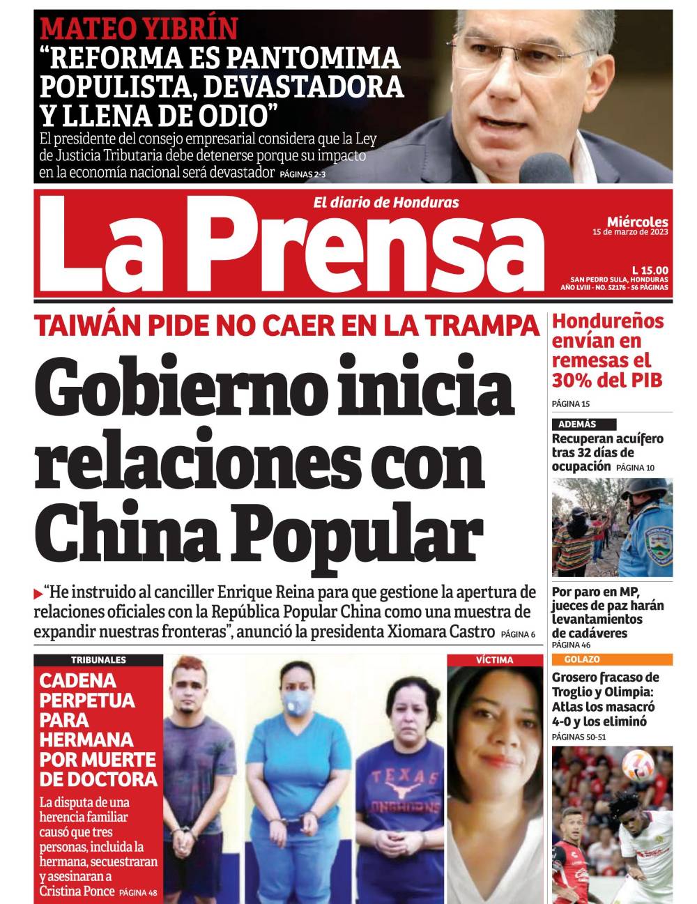 Gobierno inicia relaciones con China Popular