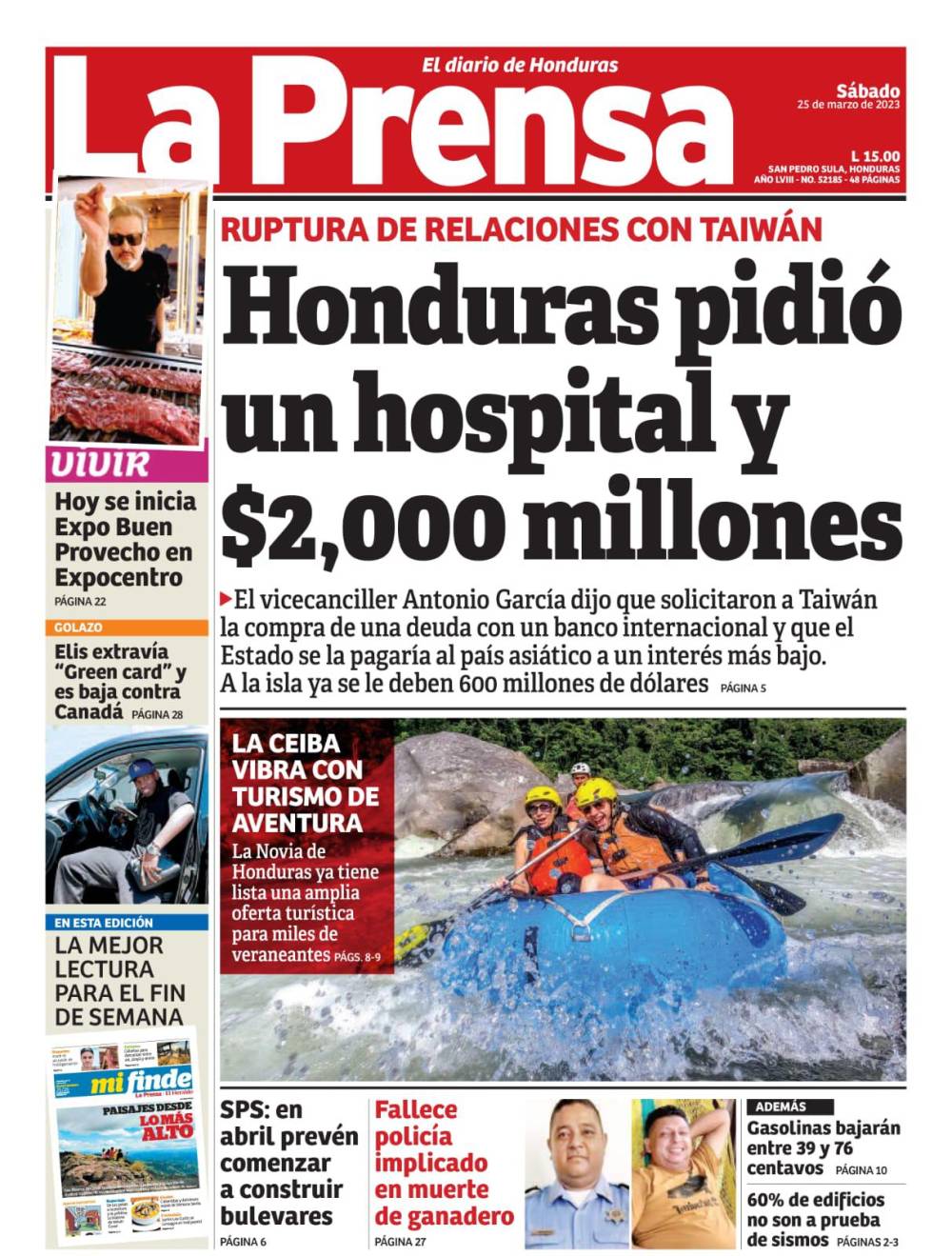 Honduras pidió un hospital y $2,000 millones