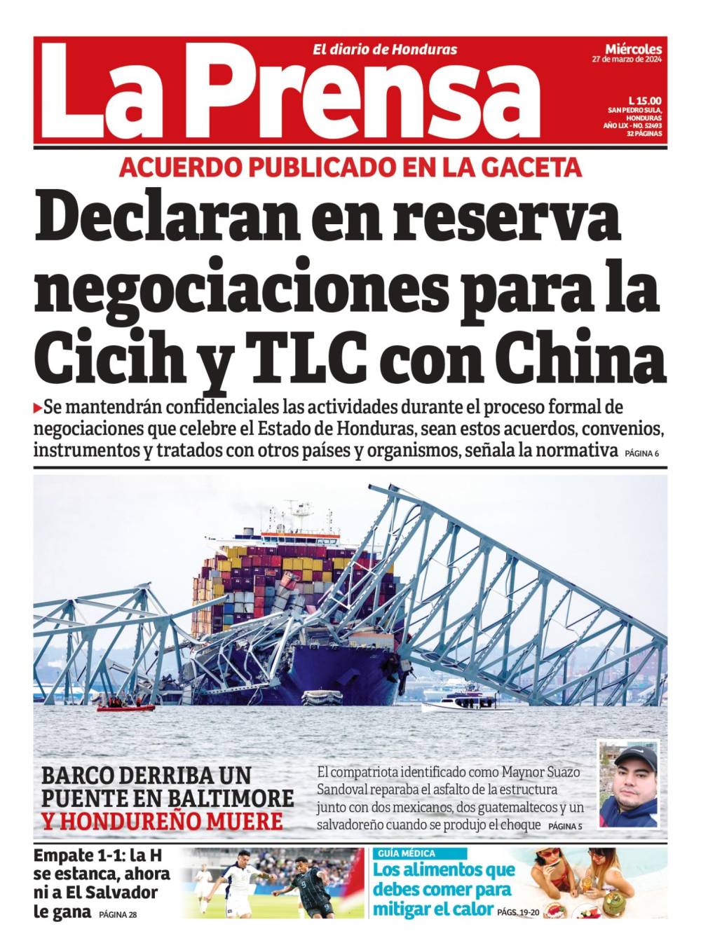 Declaran en reserva negociaciones para la Cicih y TLC con China