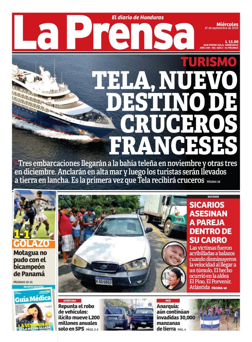 Tela, nuevo destino de cruceros franceses