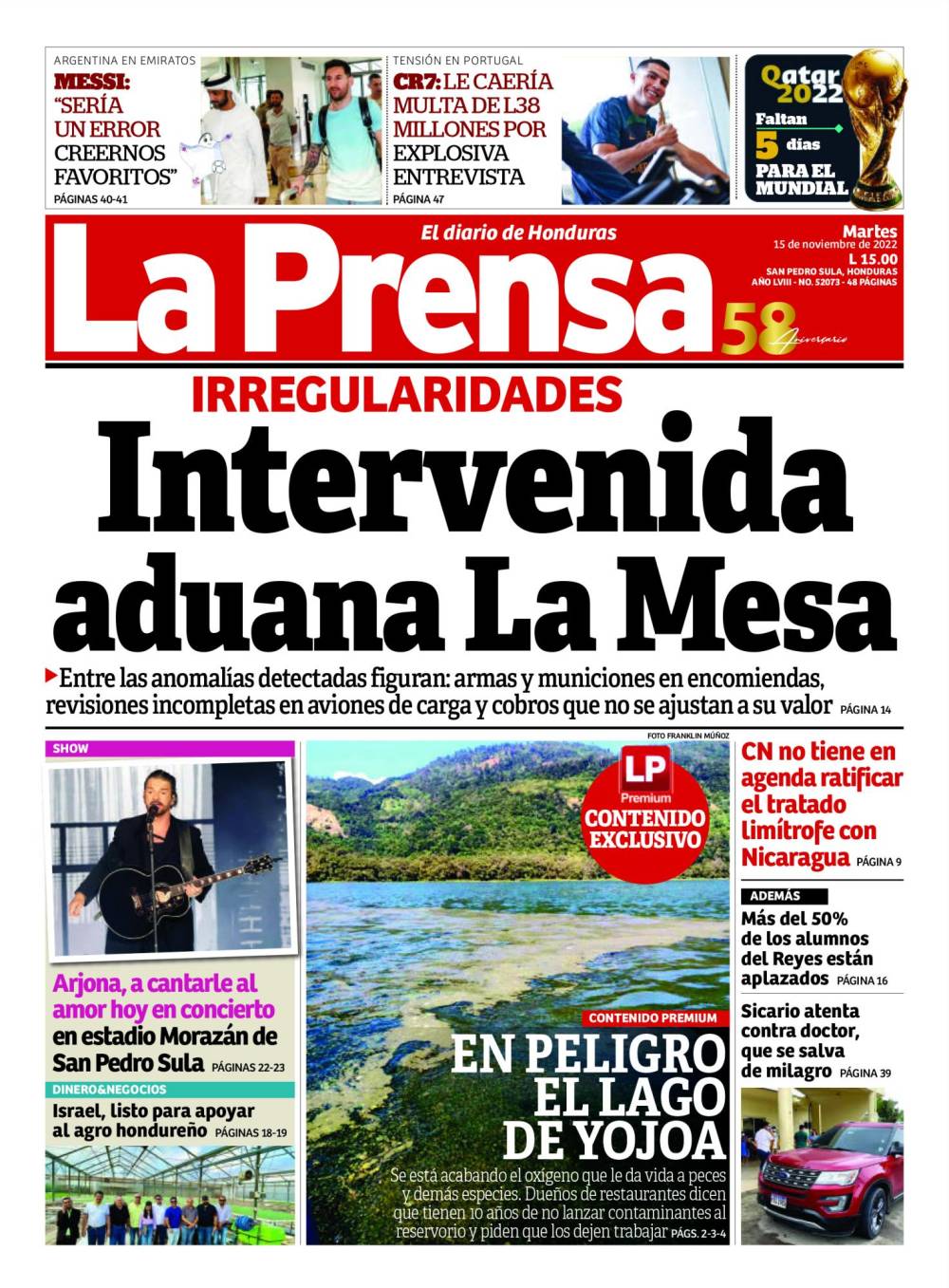 Intervenida aduana La Mesa