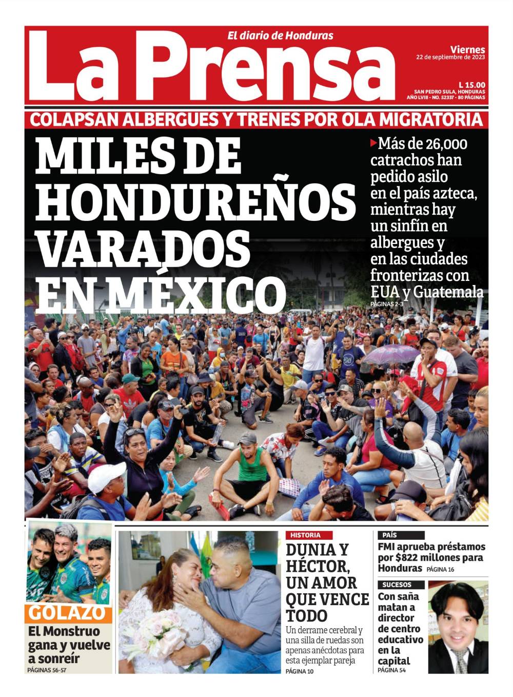 Miles de hondureños varados en México