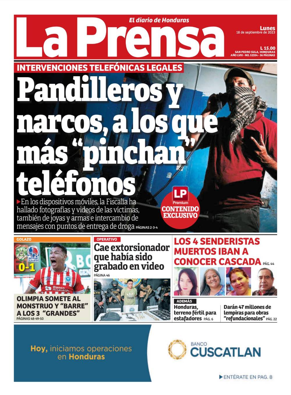 Pandilleros y narcos, a los que más “pinchan” teléfonos