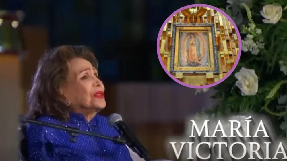 Reaparece María Victoria para cantarle a la Vírgen de Guadalupe