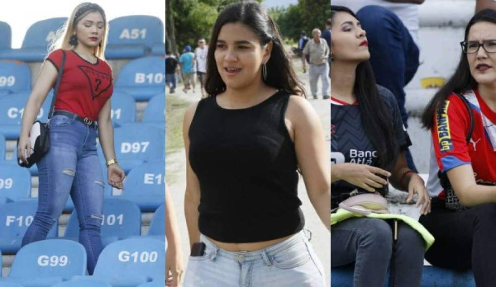 El estadio Olímpico de San Pedro Sula se vistió de gala con el clásico entre Olimpia vs Motagua en duelo reprogramado de la jornada 5. Las chicas deslumbraron en el recinto deportivo y hubo un lindo ambiente.