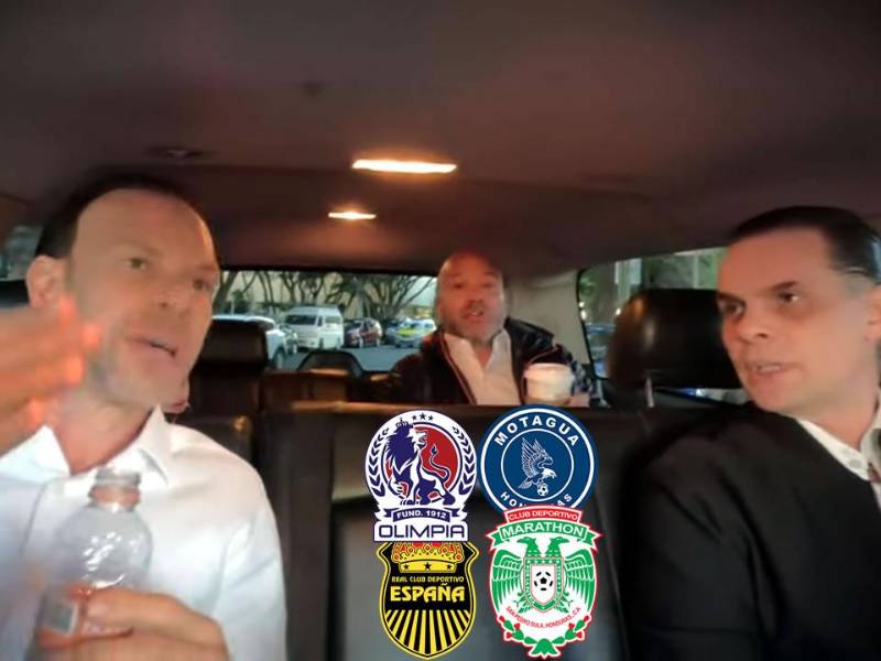 Christian Martinoli, junto a sus compañeros de TV Azteca, los exfutbolistas Luis ‘El Doctor‘ García y el brasileño Zague.