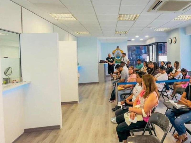 Las oficinas del Consulado de Madrid, en España.