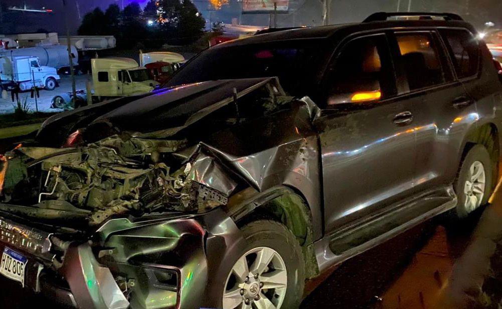 Por esquivar un caballo, diputado de Libre sufre accidente en la CA-5