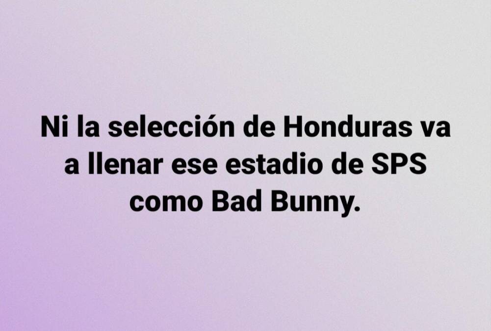 Bad Bunny cantará en San Pedro Sula el próximo 29 de noviembre. El concierto se llevará cabo en el estadio Olímpico Metropolitano.