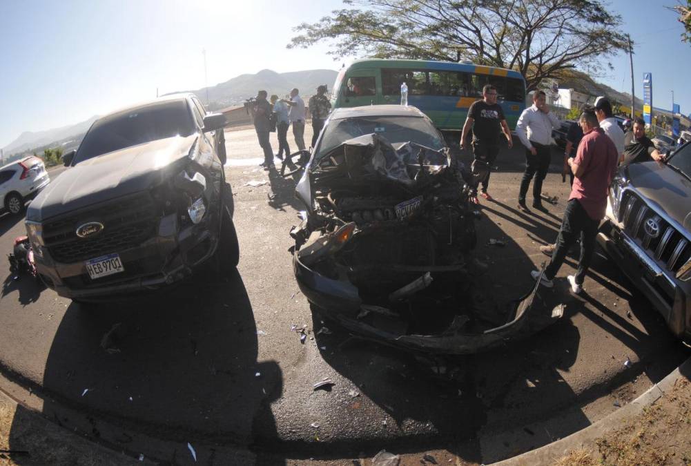 Rastra desenfrenada choca más de 12 vehículos en Tegucigalpa