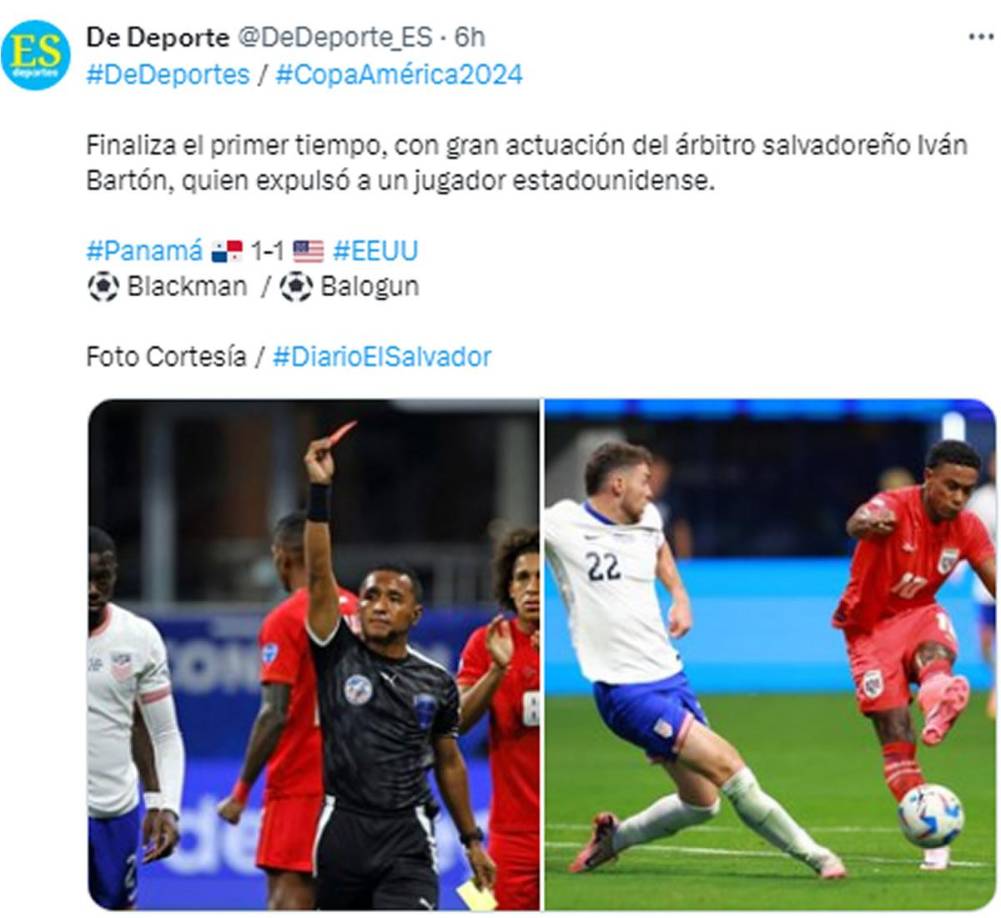 Diario El Salvador indicó que el árbitro salvadoreño Iván Barton tuvo una “gran actuación”.