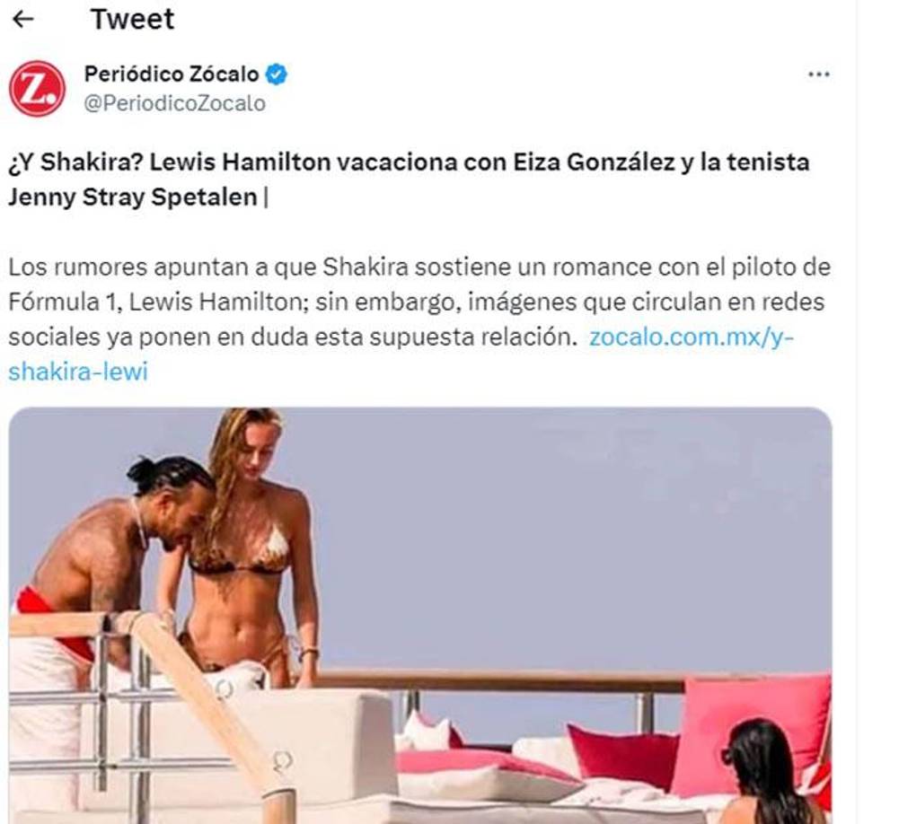 Hamilton fue captado con la tenista Jenny Stray Spetalen y la actriz mexicana Eiza González. 