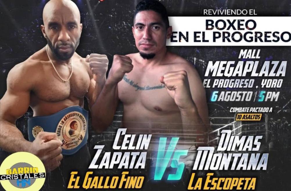 Gran velada boxística en El Progreso: Celin “Gallo Fino” Zapata defenderá su cinturón de campeón ante Dimas el “Escopeta” Moncada