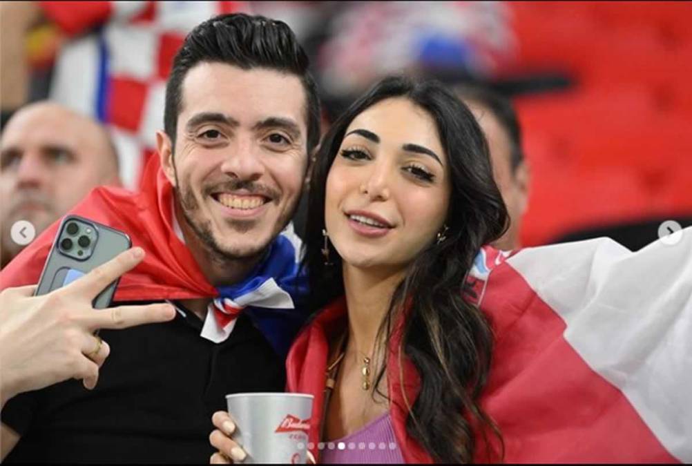 La croata que enamora en Qatar y la bella novia de Courtois
