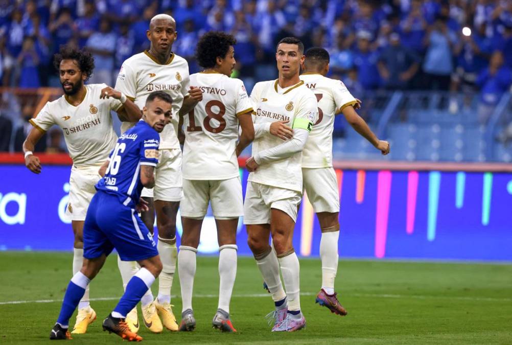 Cristiano Ronaldo no tuvo su noche en Riad. Se le anuló un gol en el minuto 77 por fuera de juego.