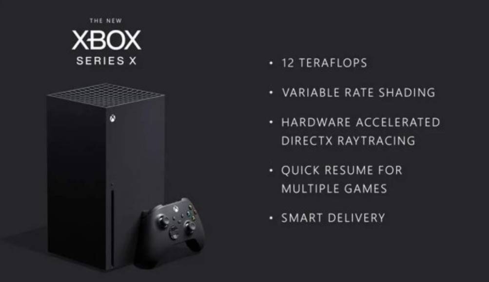 'La Xbox más rápida y potente jamás concebida'. En su sitio web, la marca estadounidense no se priva de proclamar en grandes letras y números las características técnicas de su futura consola. Con un procesador gráfico con una potencia de 12 teraflops, frente a 10,3 para la PS5, la Serie X ofrece una capacidad de cálculo superior a la de su competidor. Aunque en otras áreas, especialmente en términos de capacidad de memoria y almacenamiento, ambas consolas juegan igual.