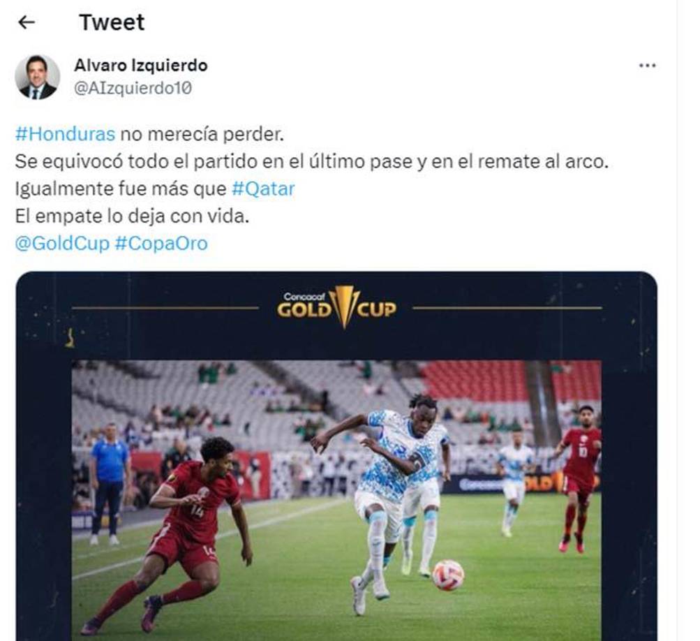 El exfutbolista uruguayo Álvaro Izquierdo, recordado por su paso en la Liga Nacional, señaló que Honduras “no merecía perder.”
