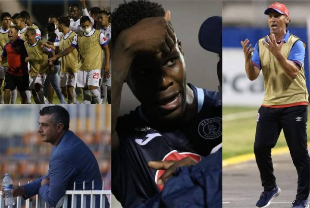 Olimpia y Motagua igualaron 0-0 en el partido de vuelta de la denominada final de la Liguilla. La renta de la ida (3-1), permitió a los albos acceder a la finalísima. En el juego pudimos captar festejos, lágrimas y un enfado monumental de Rubilio. Fotos Marvin Salgado.