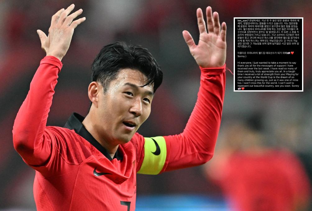 ¡Soony al ataque! Heung-Min Son afirma que estará en el Mundial con Corea del Sur