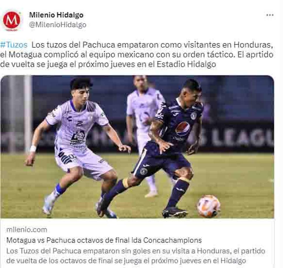 Preocupación en México tras empate del Pachuca ante Motagua