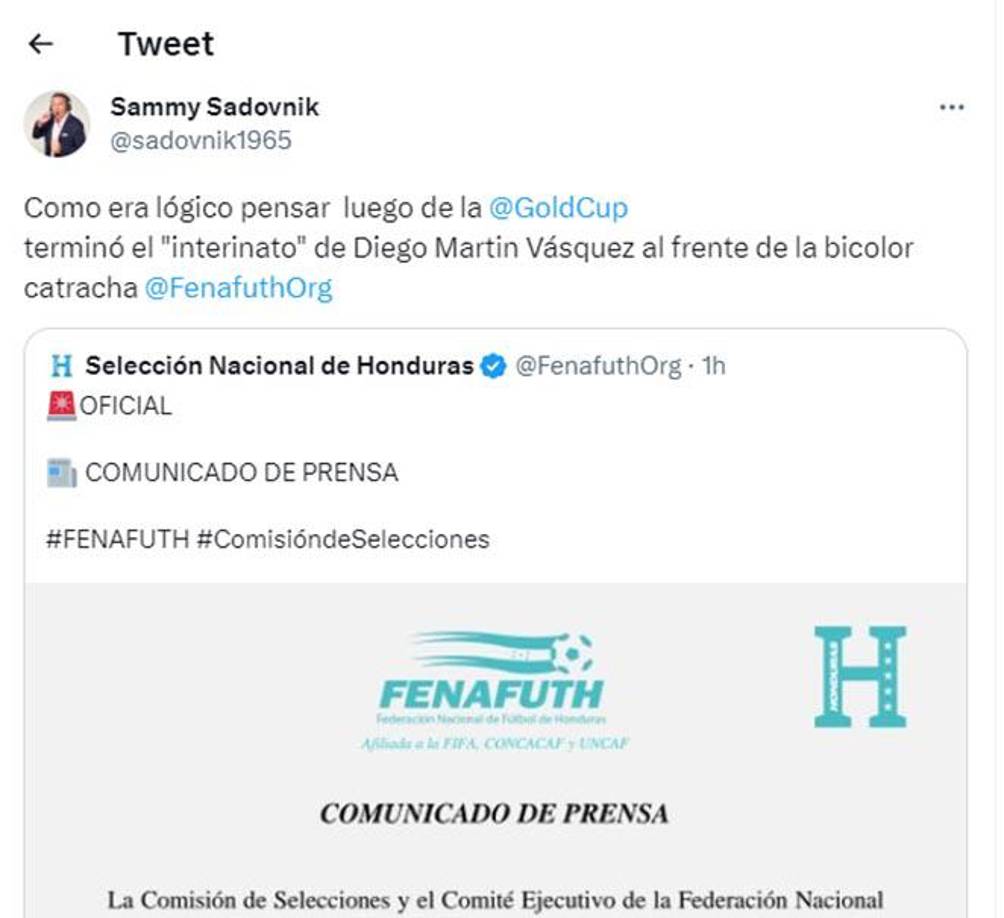 El periodista Sammy Sadovnik de Telemundo señaló de “lógico” el despido de Diego.