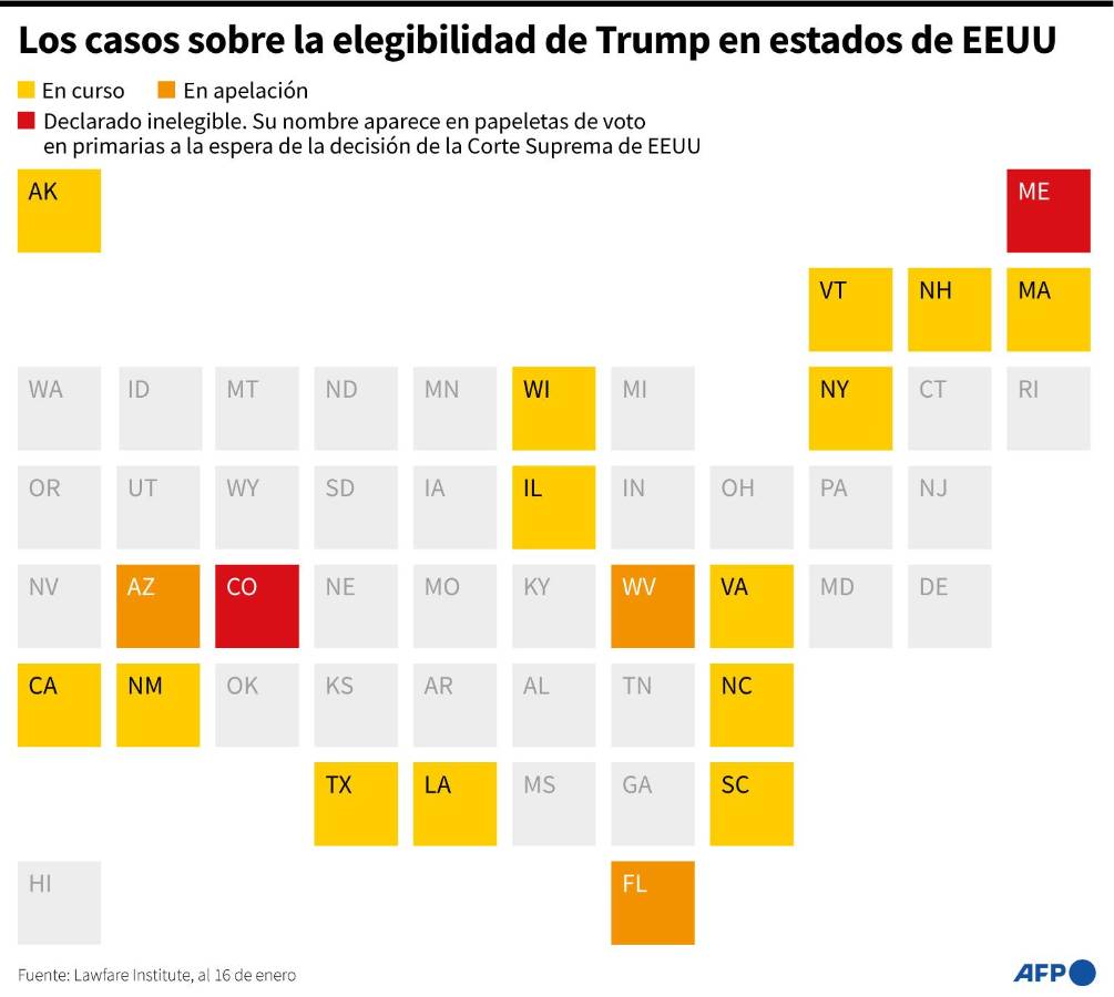 Trump apunta ya a las elecciones de noviembre en Nuevo Hampshire